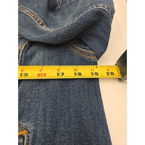 Talbots Tartan Lined Jean Jacket Judy Wash L Preppy Quiet Luxury Coastal - Picture 6 of 12